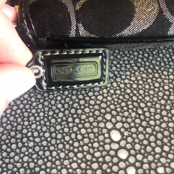 Coach Clutch - Black and Silver - Picture 7 of 9